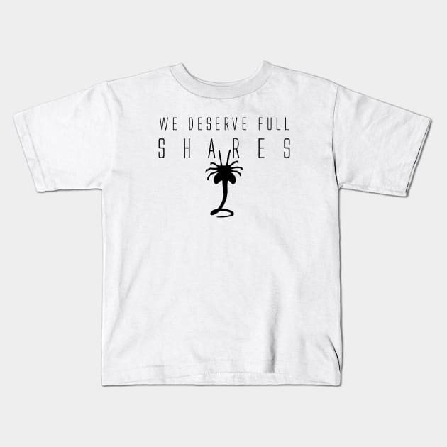 Alien “Full Shares” design Kids T-Shirt by ZachWhoDrawsStuff